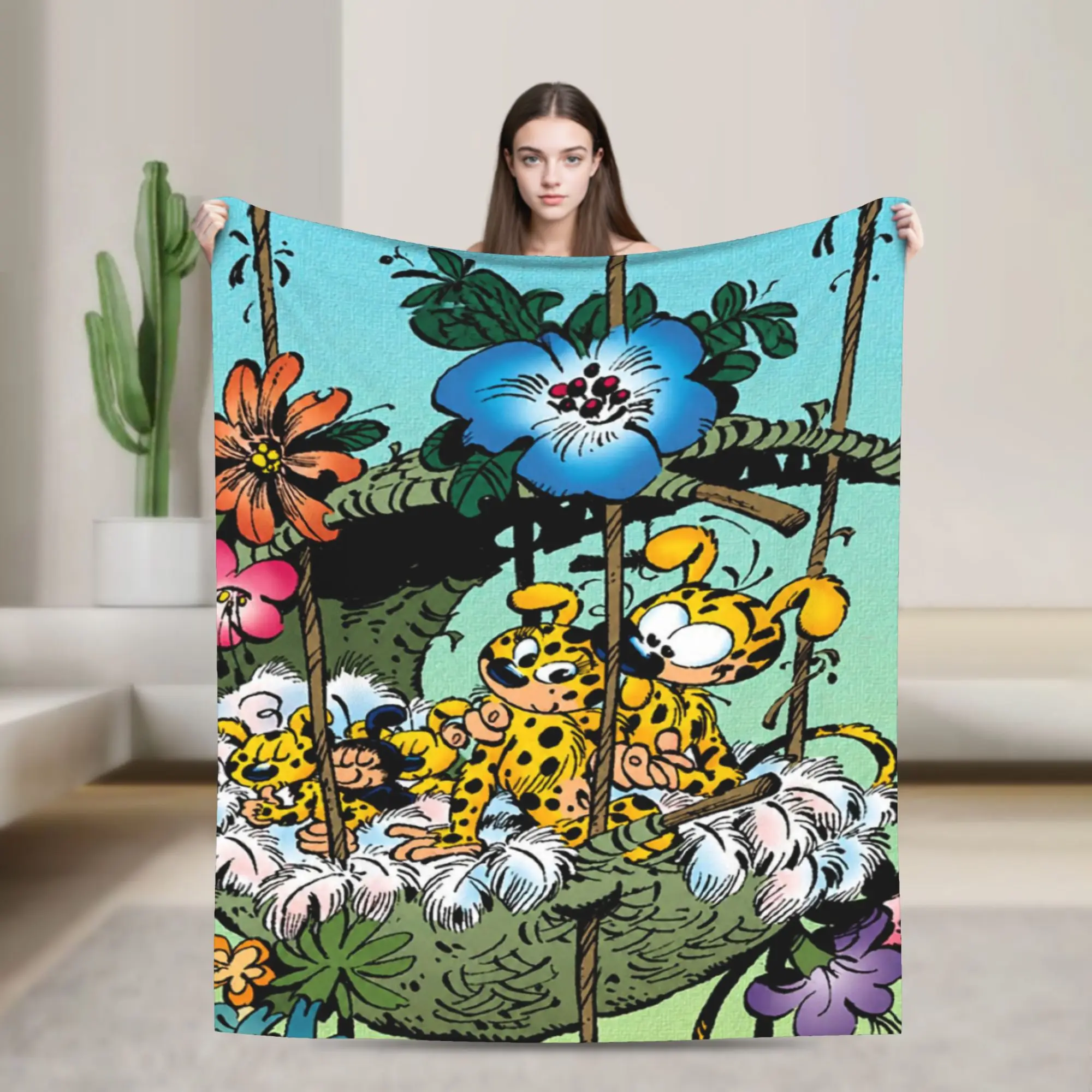 Marsupilamis Merch Blankets Ultra-Soft Flannel  Throw Blanket Cozy Rug Piece