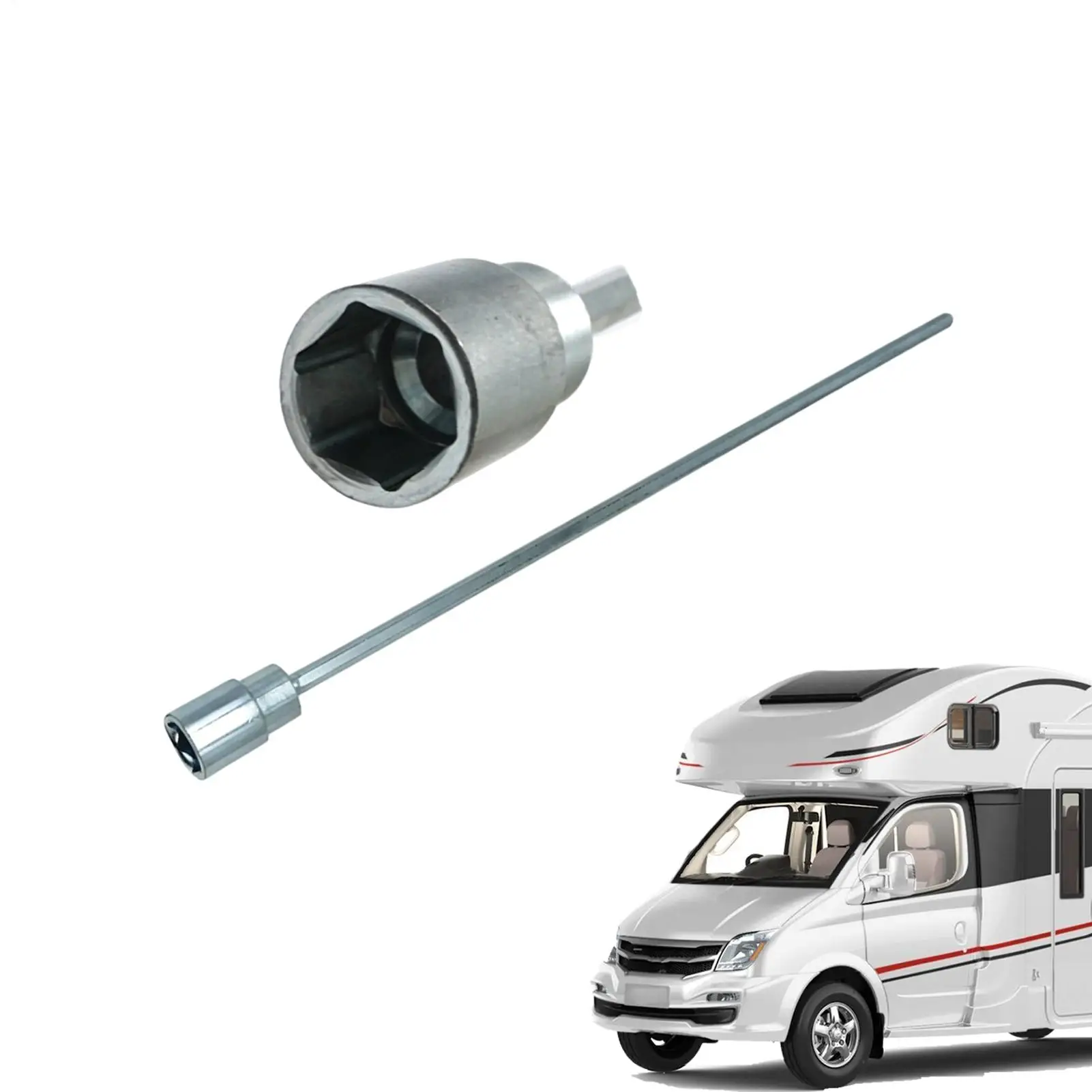 

Camper Jack Drill Adapter Camper Corner Leveling Extension Attachment RV Jack Socket Extension Adapter for Motorhome Campervan