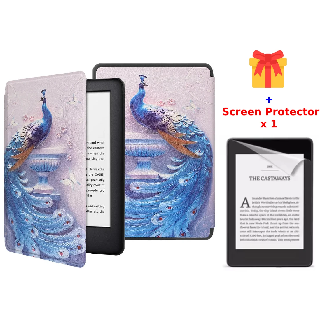 For Kindle Paperwhite 11th Gen Case + Screen Protector 6.8
