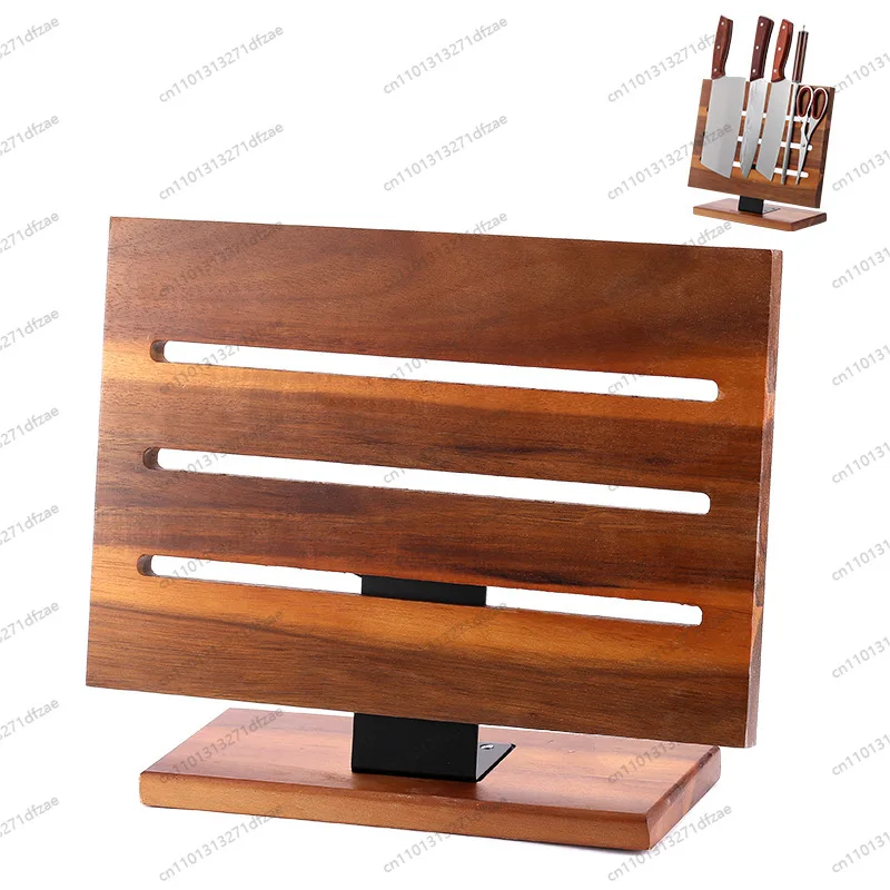 

Wooden Magnetic Tool Storage Rack Magnetic Multifunctional Tool Holder Kitchen Shelf Magnetic Removable Kitchen Knife Holder
