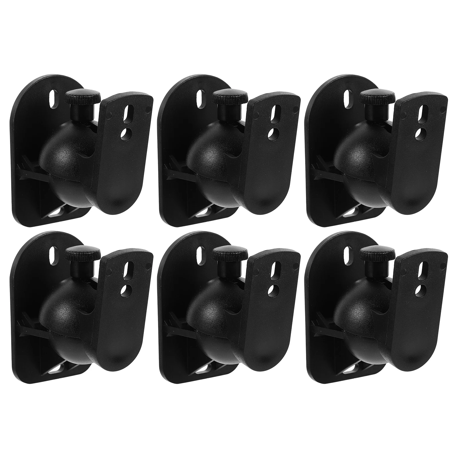 

6 Sets Speaker Wall Bracket Abs Audio Stand Bedroom Kitchen Satellite Mount Brackets Adjustable Tilt Angle Strong Construction