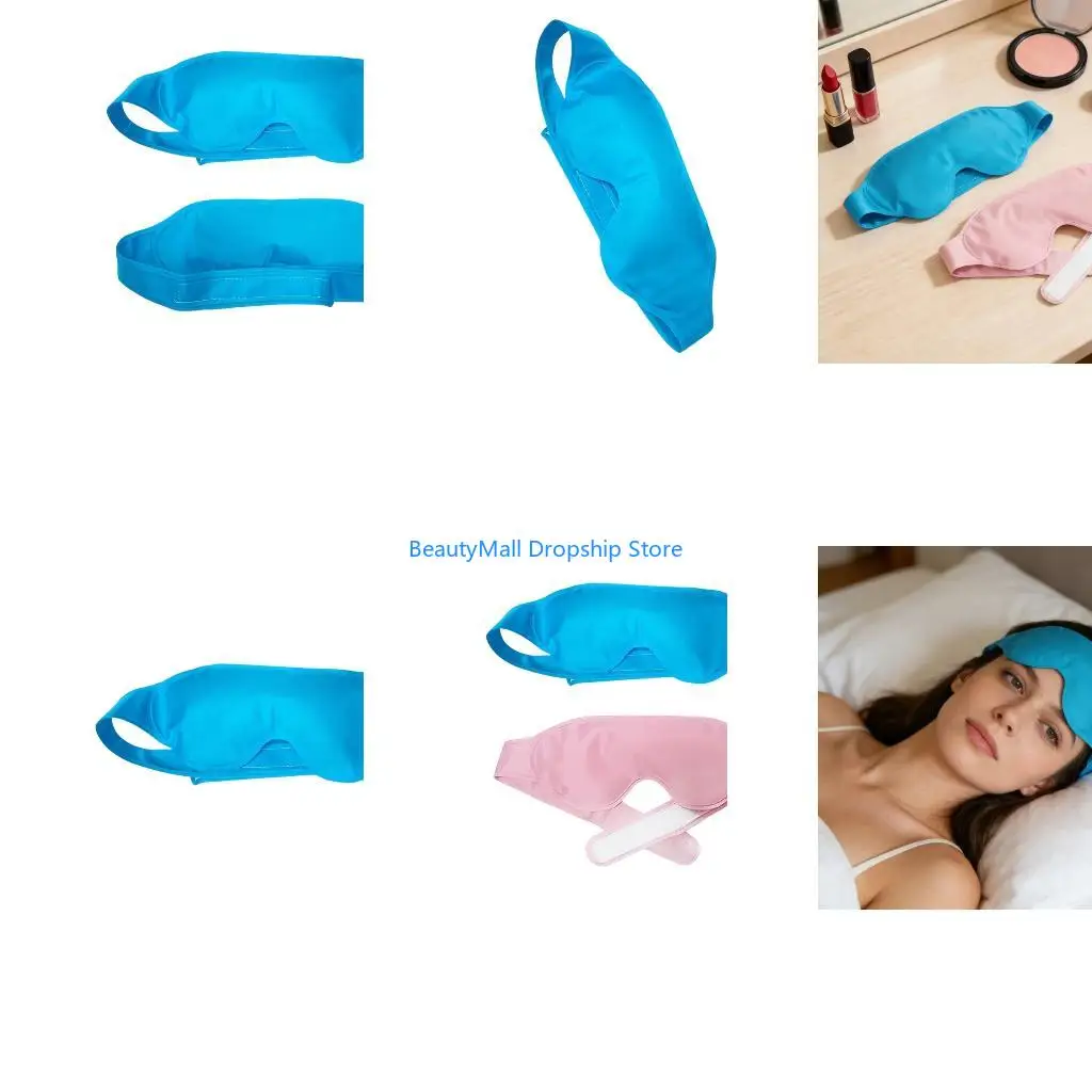 40JD Cooling Eye Mask Gel Infusedly Cold Compress Eye Mask with Adjustable Size