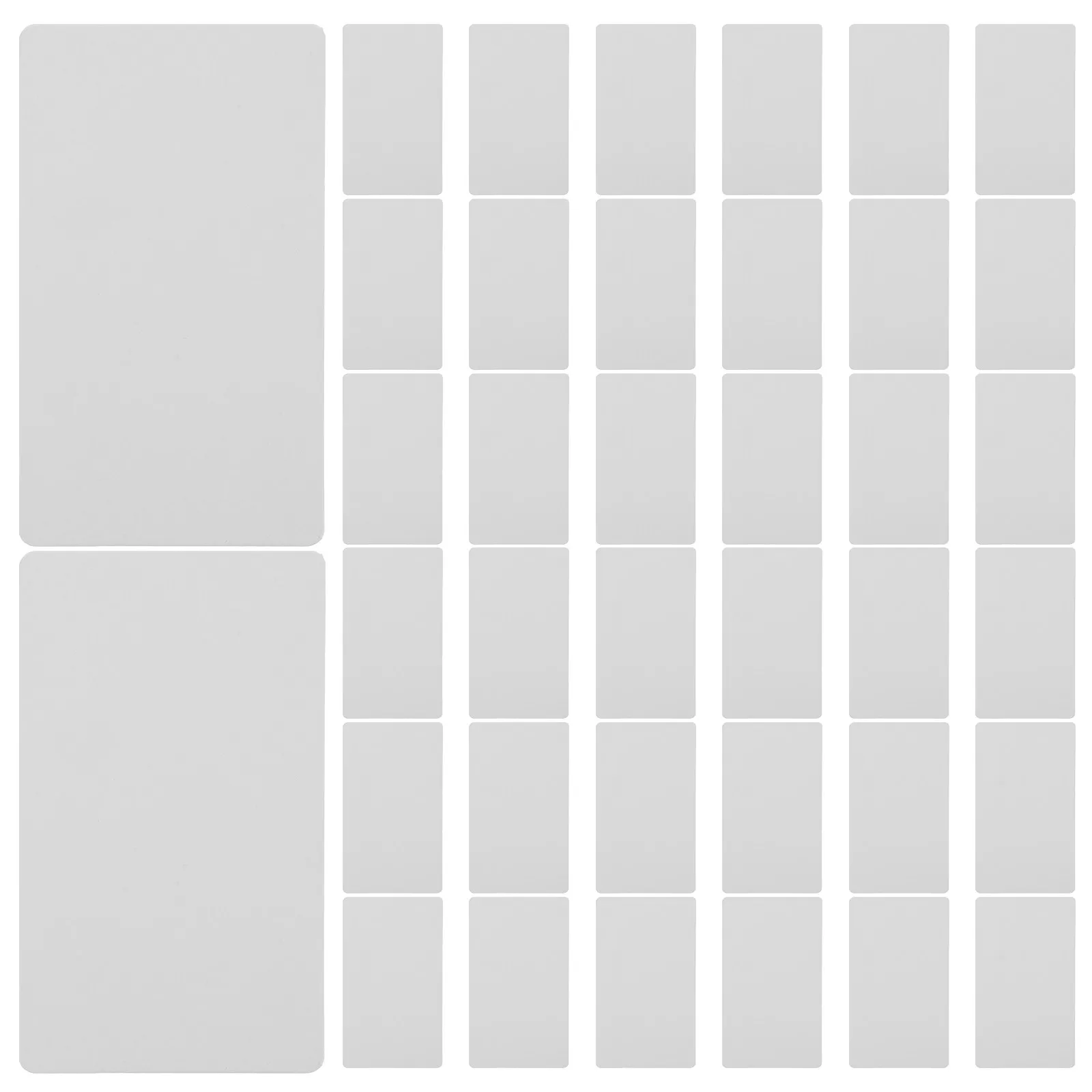 

100Pcs Writeable Blank Kraft Message Cards Double Sided for DIY Gift Tags Wedding Favour Notes Baking Tips Student Cards