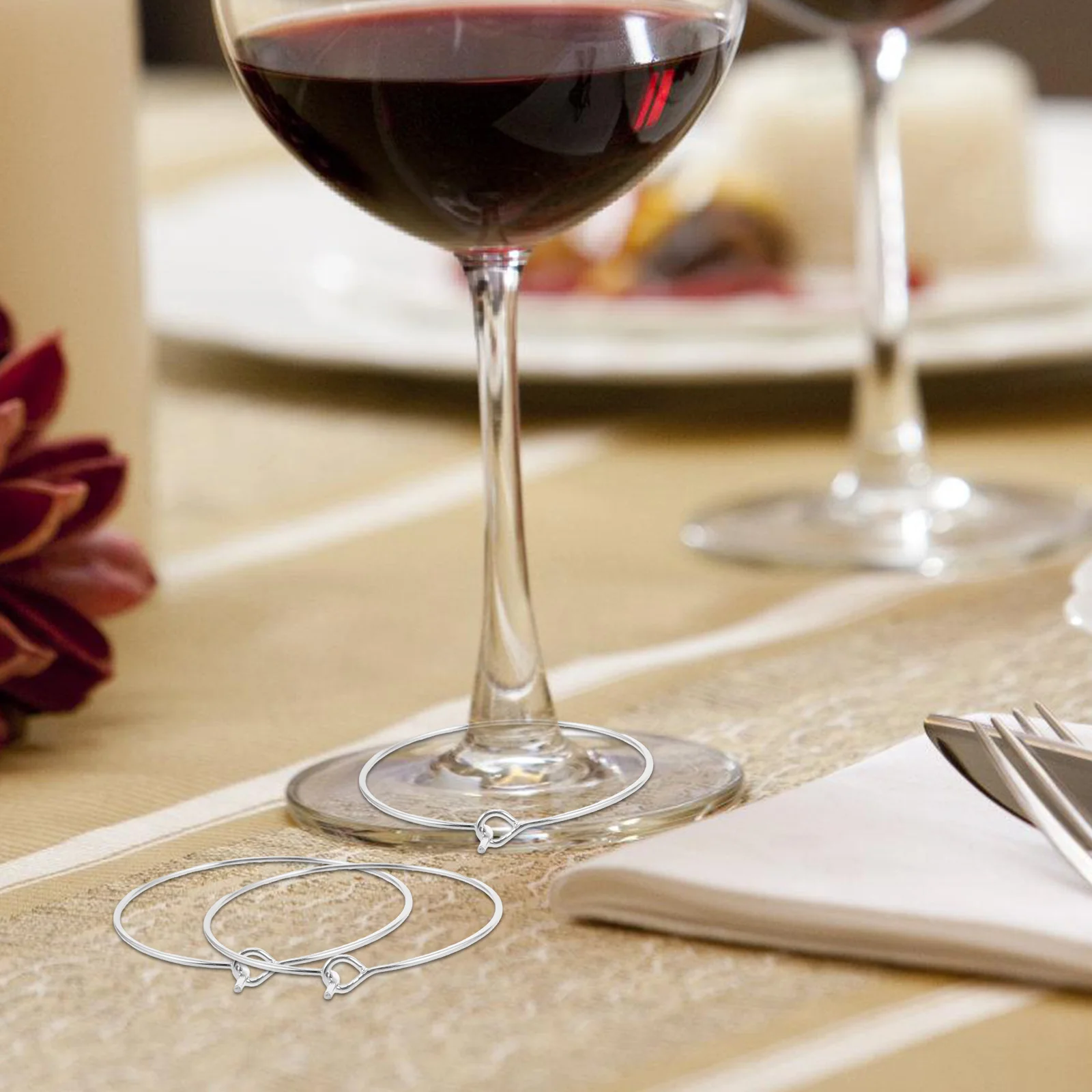 

150Pcs Wine Glass Drink Markers Plate Charms for Wedding Birthday Party DIY Glass Identifiers