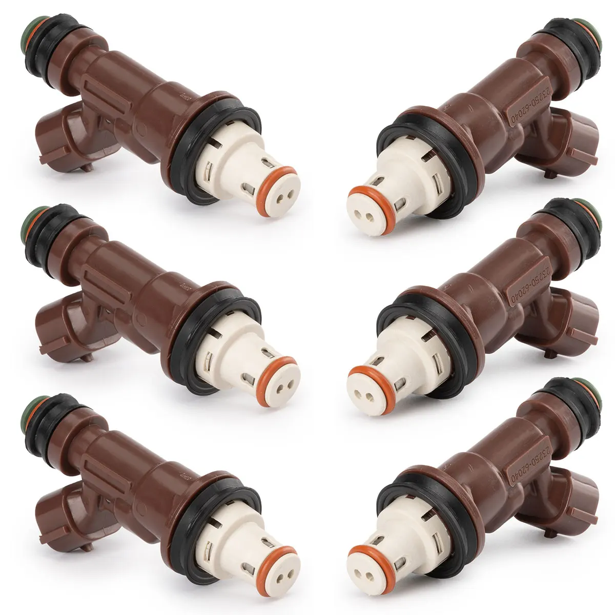 6Pcs 23250-62040 23209-62040 842-12251 Fuel Injectors NozzleFor Toyota Tacoma Tundra 4Runner 3.4L HILUX SURF LAND CRUISER PRADO