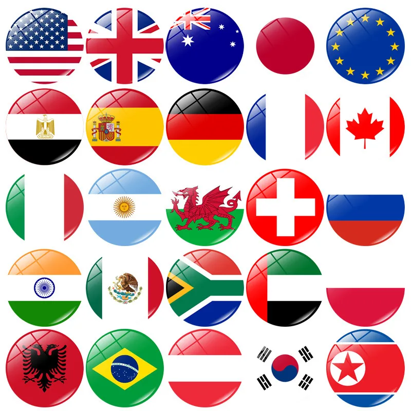 National Flag Fridge Magnets Spain United Stated Italy Russia Germany India Australia England Flag Fridge Stickers Wedding Gifts