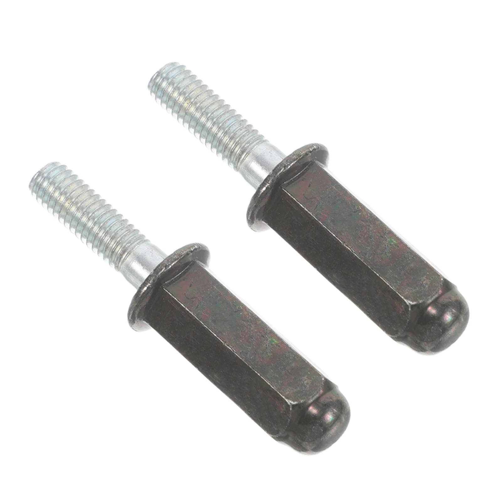 

2 Pcs Beach Motorcycle Accessories Engine Pipe Bolt Atv Stud Screw Scooter Clamp Gasket Header Metal Exhaust Flange Nut
