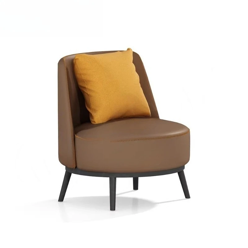 Modern wave design reclining modular small sofa, leather high density sponge office apartment commercial use
