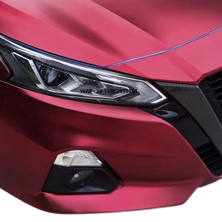 

Moben 1.52*15m/Roll Dry/Wet Install 350+ Color Shift Matte Liquid Cherry Red TPU PPF Self-Healing Car Body Protection Film