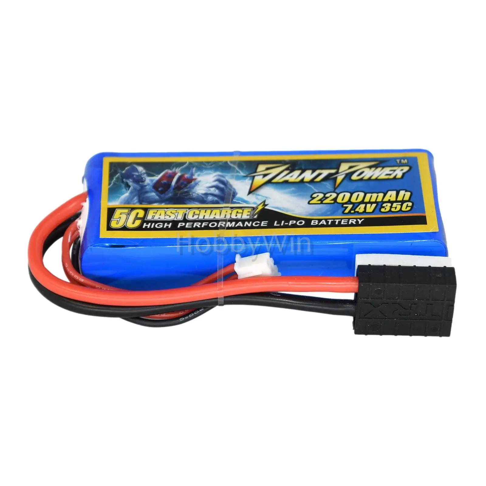 7.4V 2S 2200mAh 35C LiPO Battery TRX plug 1/16th E-Revo RC Truck toy car batter parts