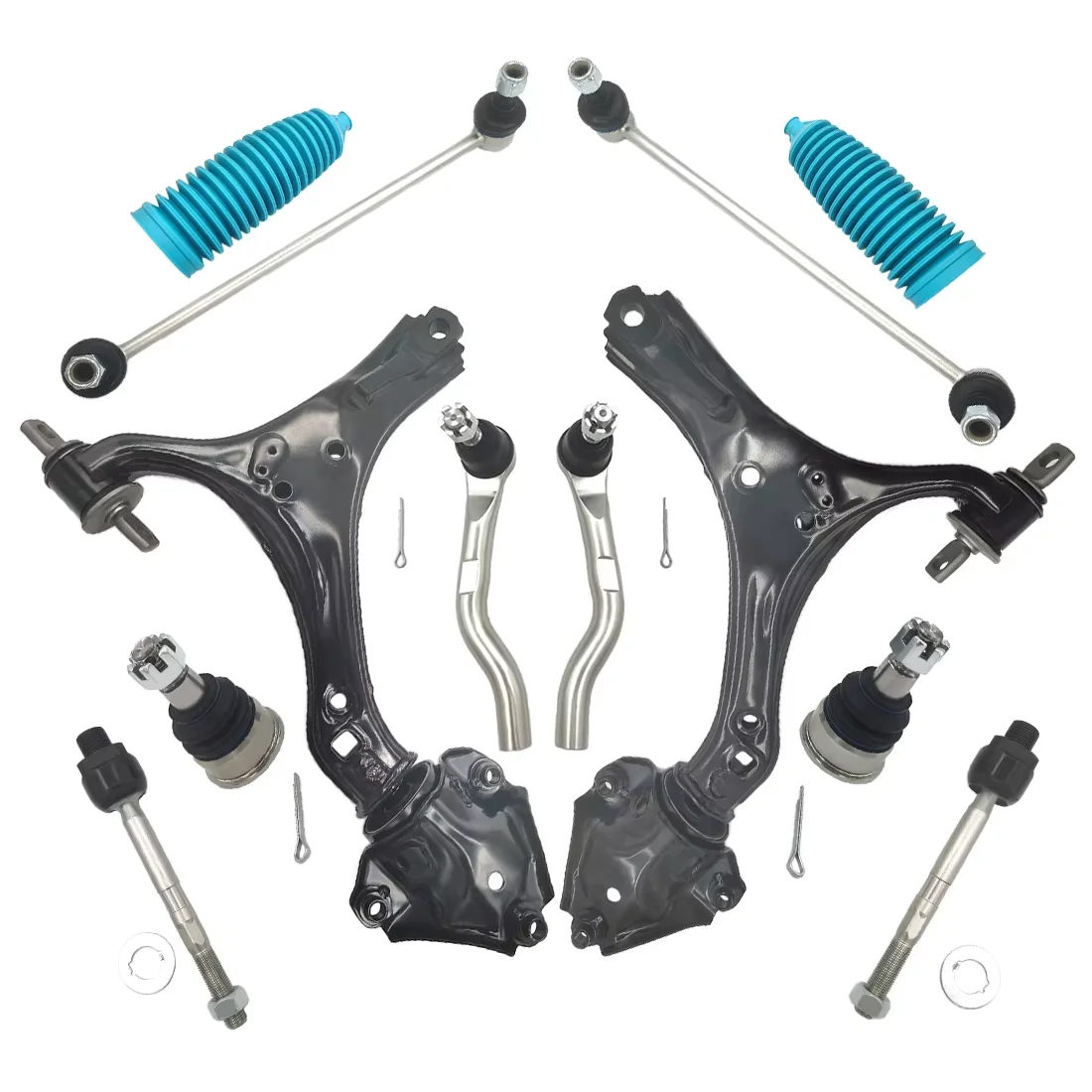 

AzbuStag 12Pcs Front Lower Control Arm Sway Bar End Link Suspension Kits for Honda Accord 2013 2014 2015 2016 2017 53010T2AA01