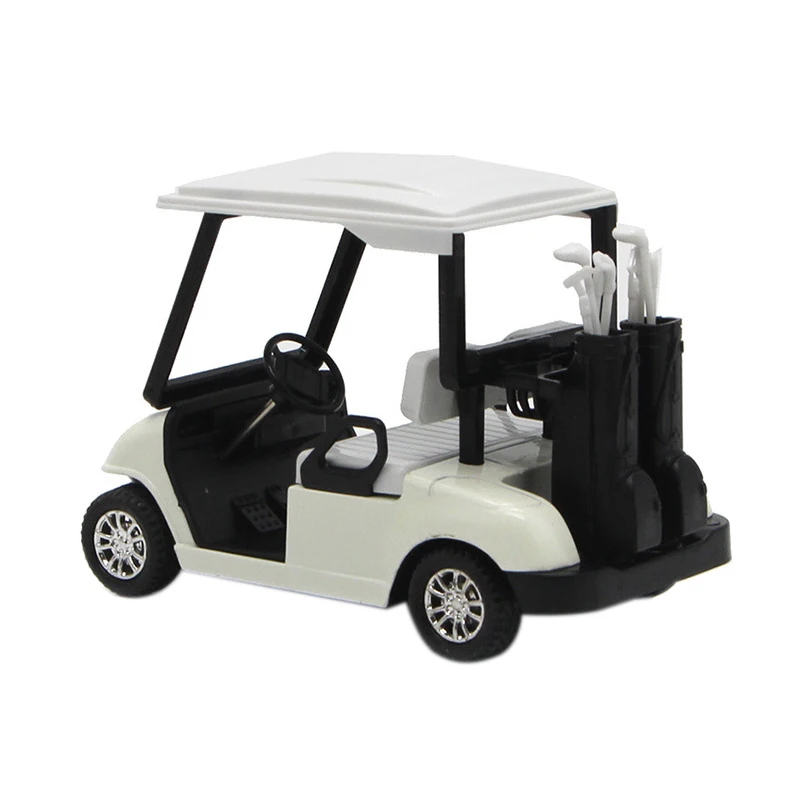 Golf Cart Golf Alloy Mini Model Golf Cart Super Pull Back Function Golf Cart Novelty Christmas Gift