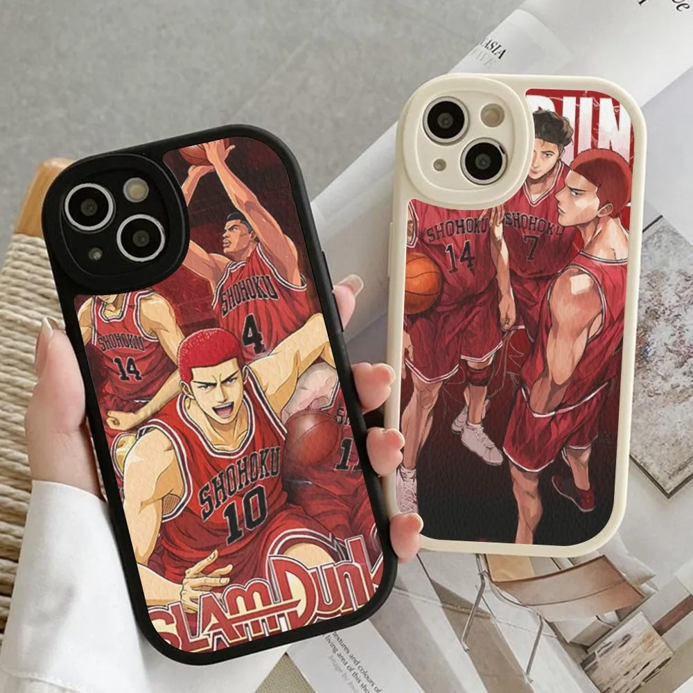 Japan Comic Slam dunk Sakuragi Phone Case Hard Leather For iPhone 14 13 12 Mini 11 14 Pro Max Xs X Xr 7 8 Plus Fundas