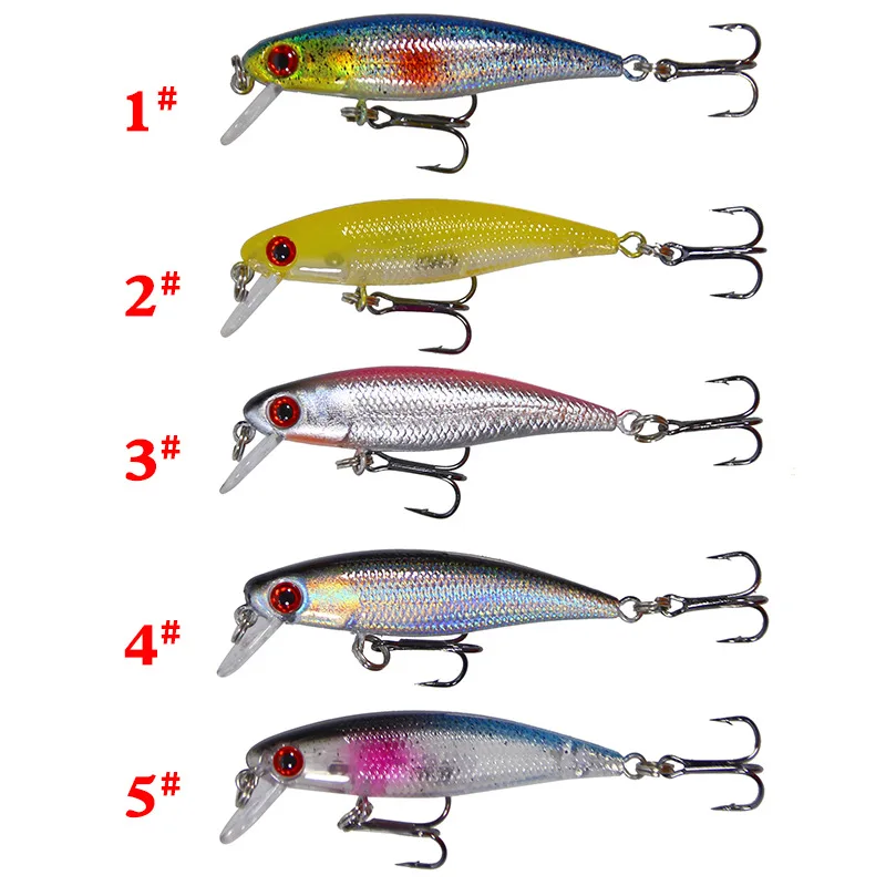 Lure Bait Submersible Minnow 4.3g 6.5CM Simulated Hard Plastic Fake Bait-like Bass Bait Predatory Bait Swinging Death Temptation