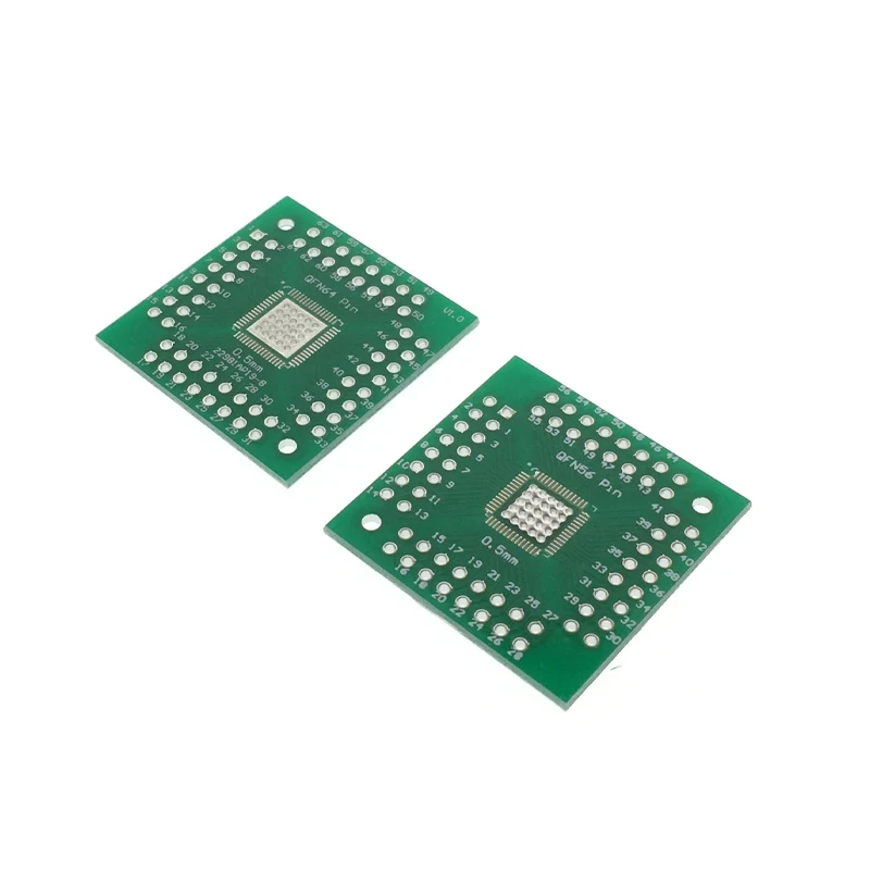 Patch QFN para adaptador de espaçamento de pinos em linha, 0,5mm, aplicável a 100PCs, QFN56 QFN64