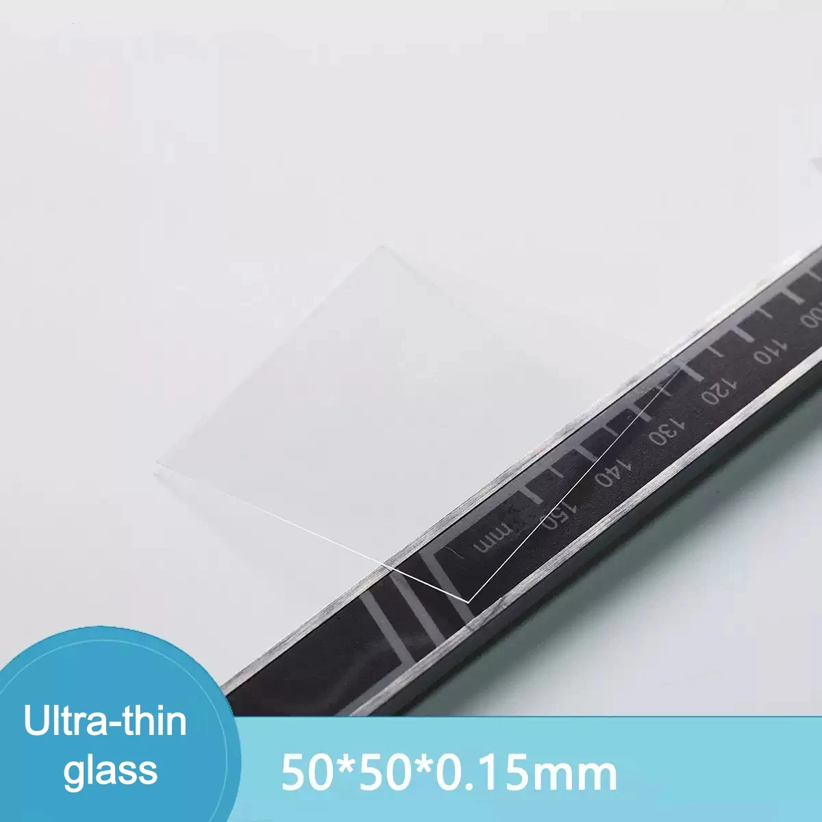 100x100x0.1mm Ultra-thin Asahi Glass Sheet 20x20 50x50x0.15mm Customizable AGC Float glass for TFT-LCDs Display Substrates