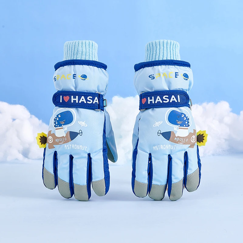 

Children's Warm Gloves Ski Gloves With Padding And Thickening For Warmth Protection Against Cold And Slipping Touchscreen