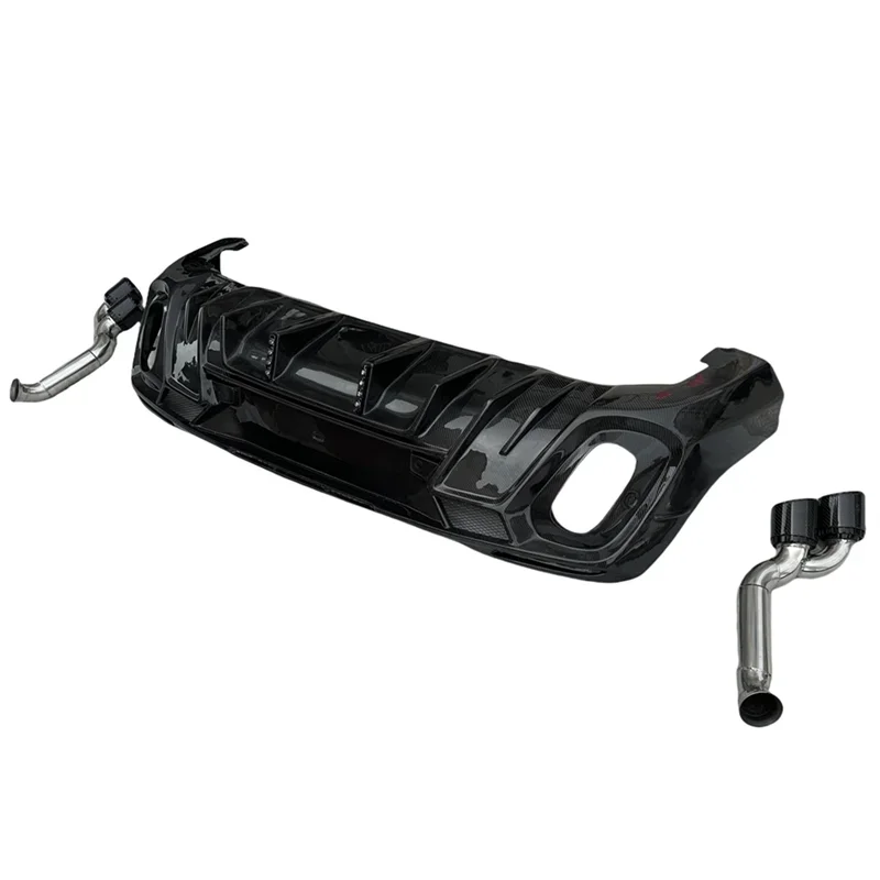 

2020 Carbon Fiber Rear Diffuser For Mercedes GLE Carbon Fiber Tail Lip Spoiler For Mercedes X167 GLE Aerodynamic Body Kit