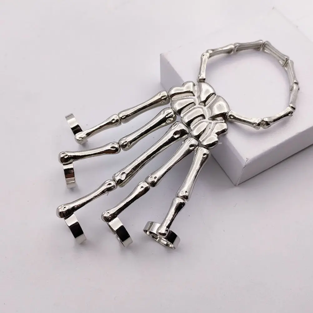 2Pcs Hand Chains Bracelet For Photo Shoot Accessory Teen Retro Alloy Gothic Jewelry Halloween Christmas Cosplay
