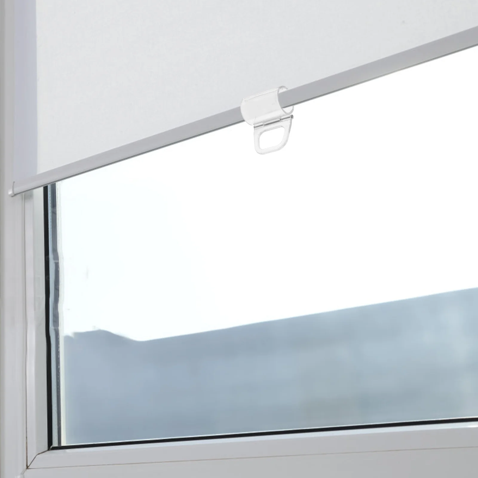 

6pcs Pleated Curtain Pull Handle 20Mm Transparent Roller Shade Clips Blinds Replacement Sturdy Window Shade Accessories