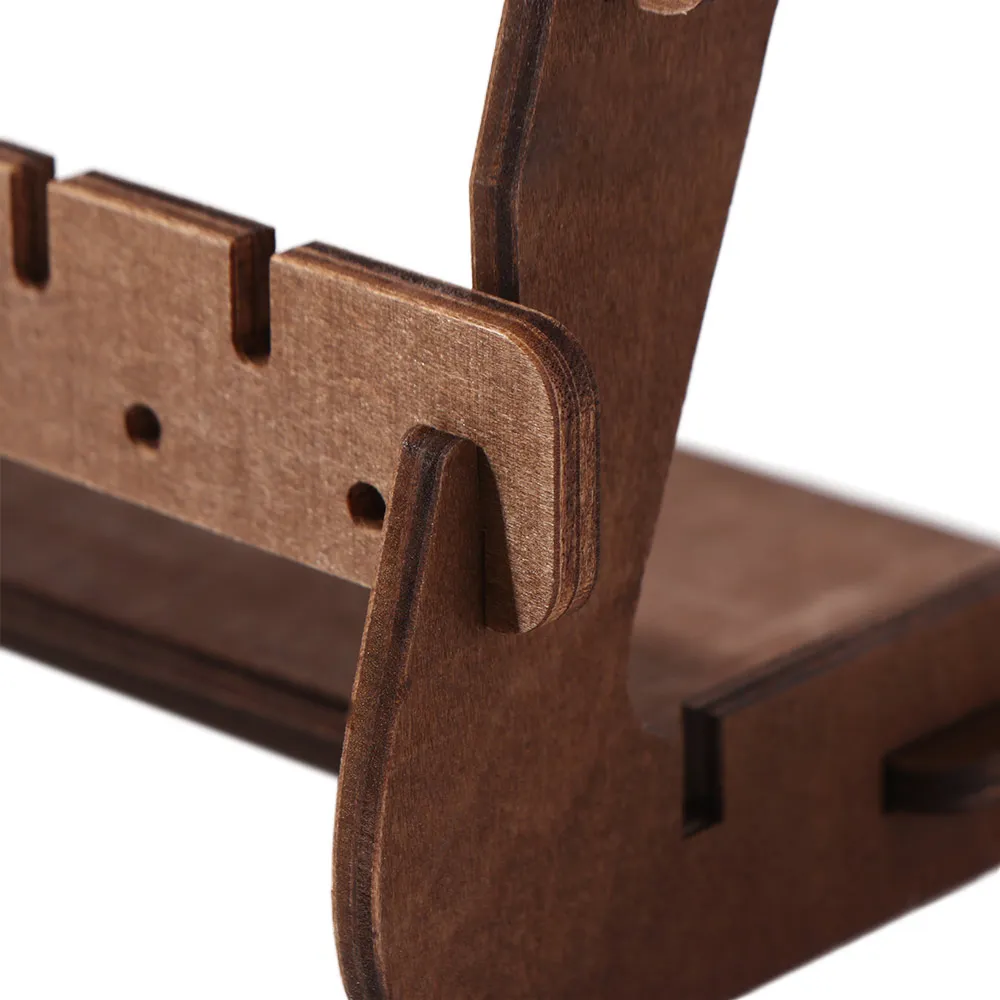 

Large Capacity Wood Earring Holder Wooden Tray Anti-slip Earring Rack Space Saving Rust-proof Jewelry Stall Display Earrings