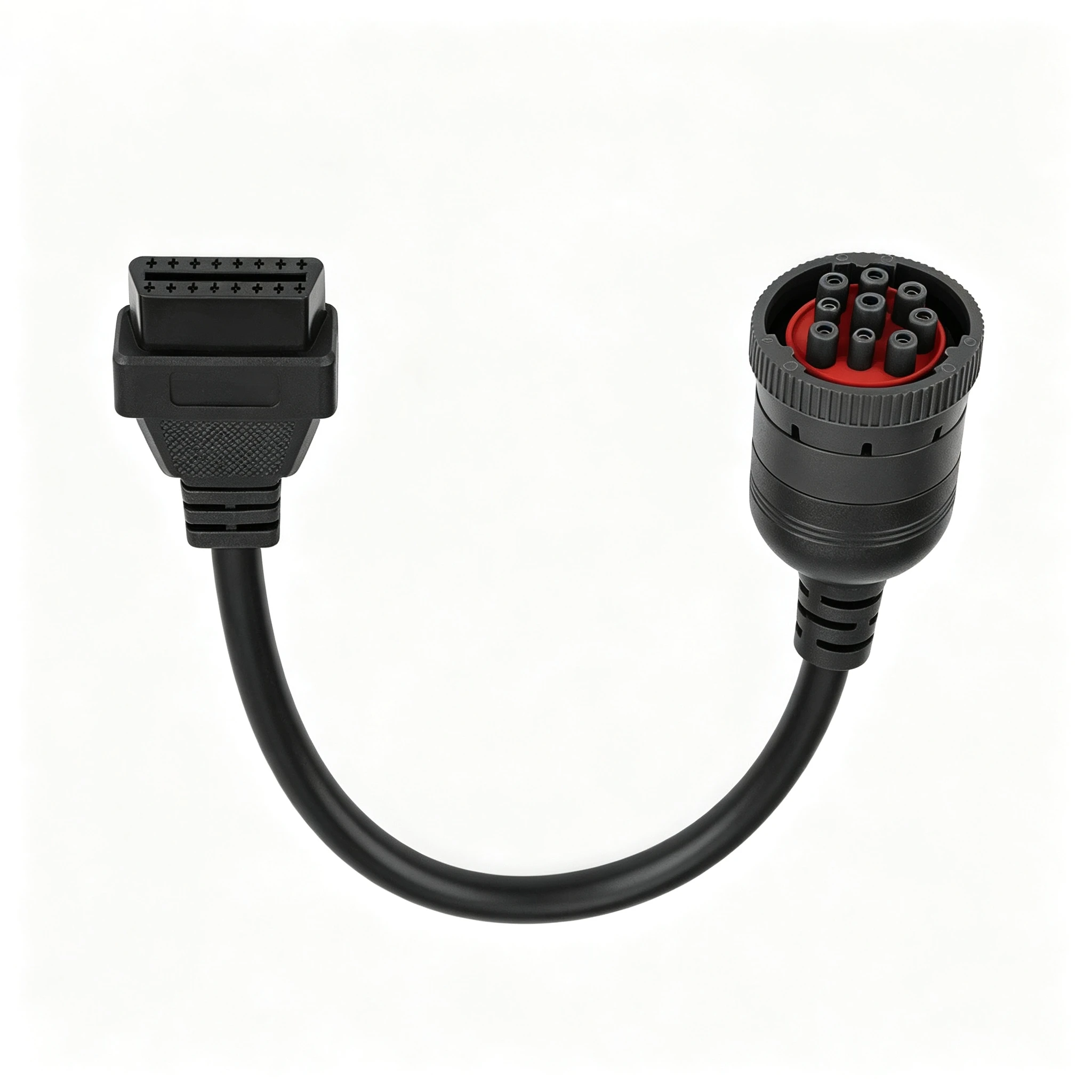 Truck Cable OBD1 To FOR Obd2 Adapter J1939 9Pin Female To  FOR Obd2 16Pin Connector Diagnostic Cable Automotive Accessories