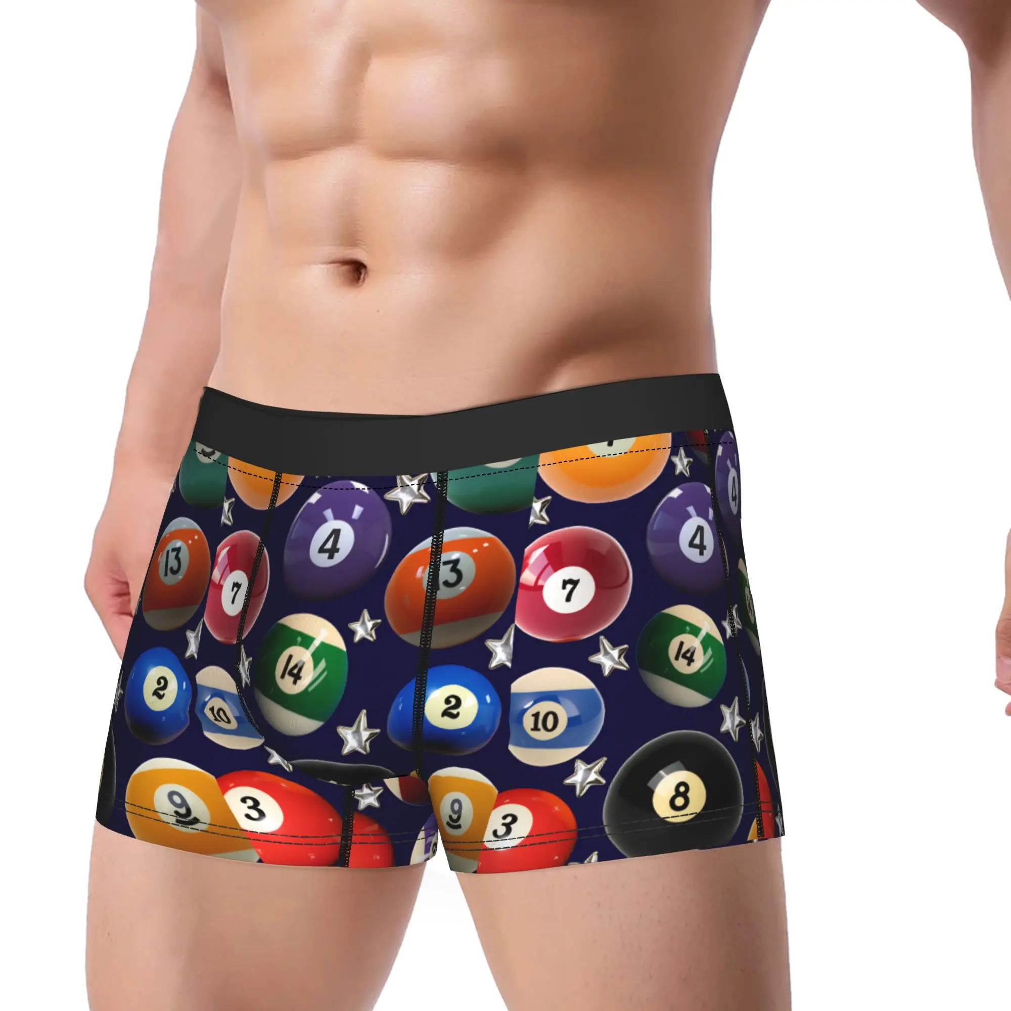 Bingo Balls Underwear  Design Boxer Shorts Hot Sale Men's Panties Breathable Boxer Brief Birthday Gift