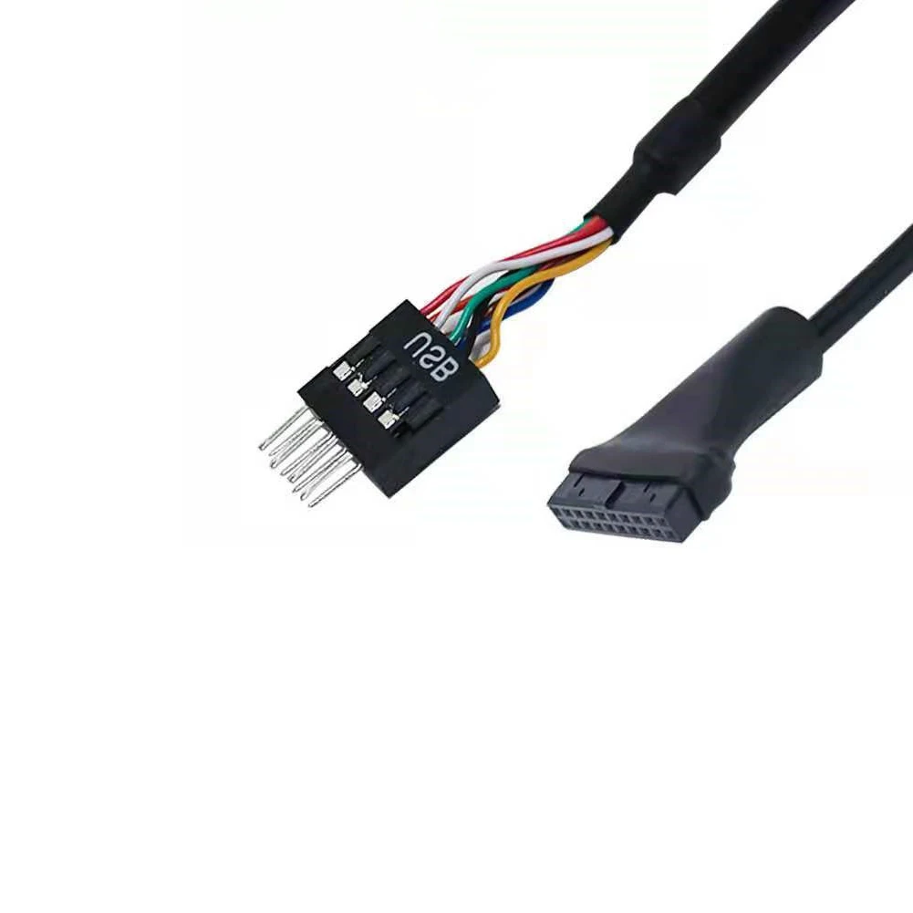 5PCS 20 Pin USB 3.0 Female to 9 Pin USB 2.0 Male Motherboard Cable Female to Male Computer Connector Cable 480mbps Data Speed