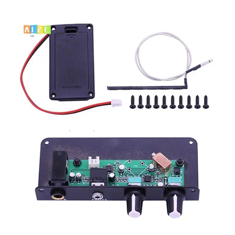 

A12E-Silent Guitar Pickup 2-Band Classical Folk Guitar EQ Folding Guitar Active Pickup With 3.5Mm/6.35Mm Output Interface