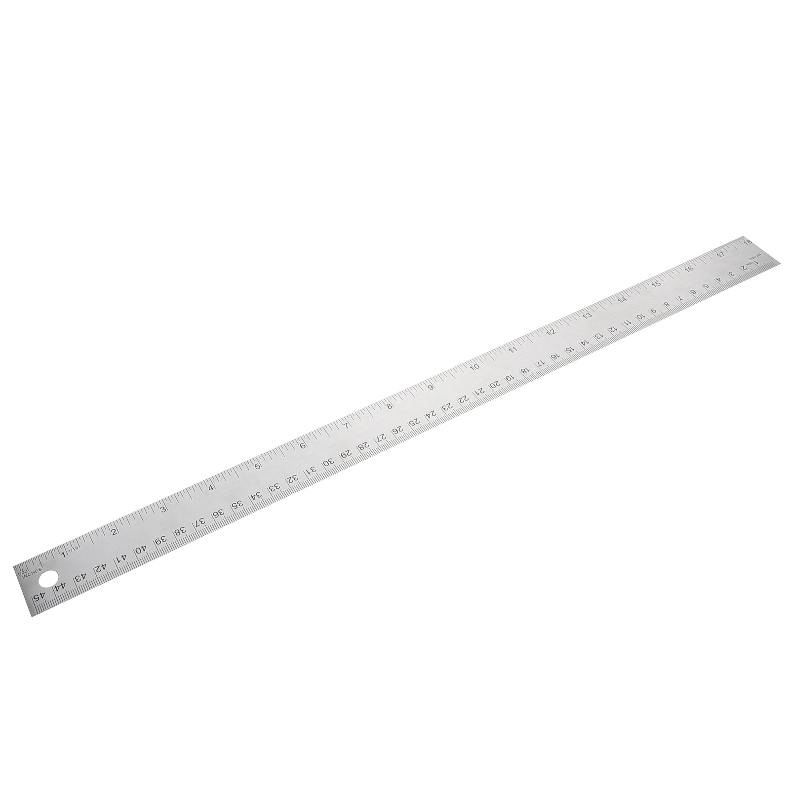Stainless Steel Cork Ruler Engineer Straight Tool Back Woodworking Measuring School Student