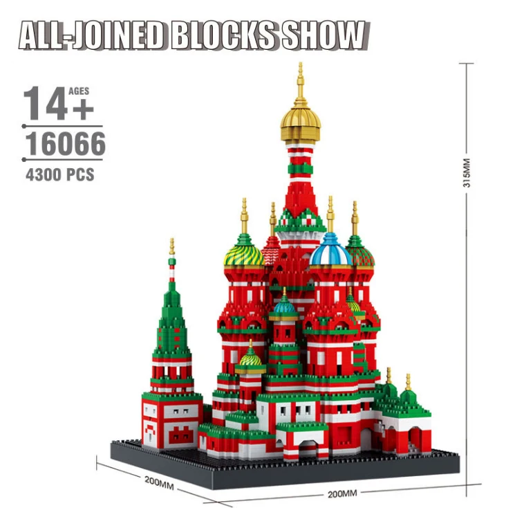 City Architecture mini Building Blocks World Famous Architectural Model Bricks Toys Childen