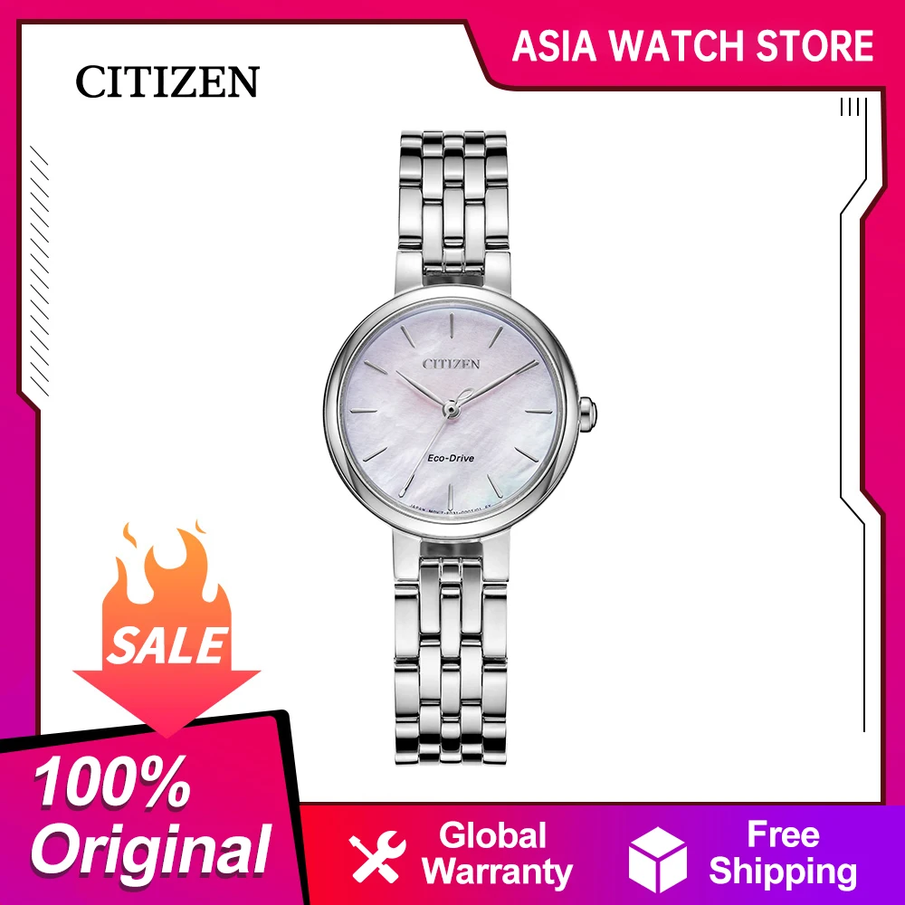 CITIZEN Women\'s Watch Eco-Drive Waterproof Watch  Business Leisure Sapphire glass quartz watches EM0990-81Y