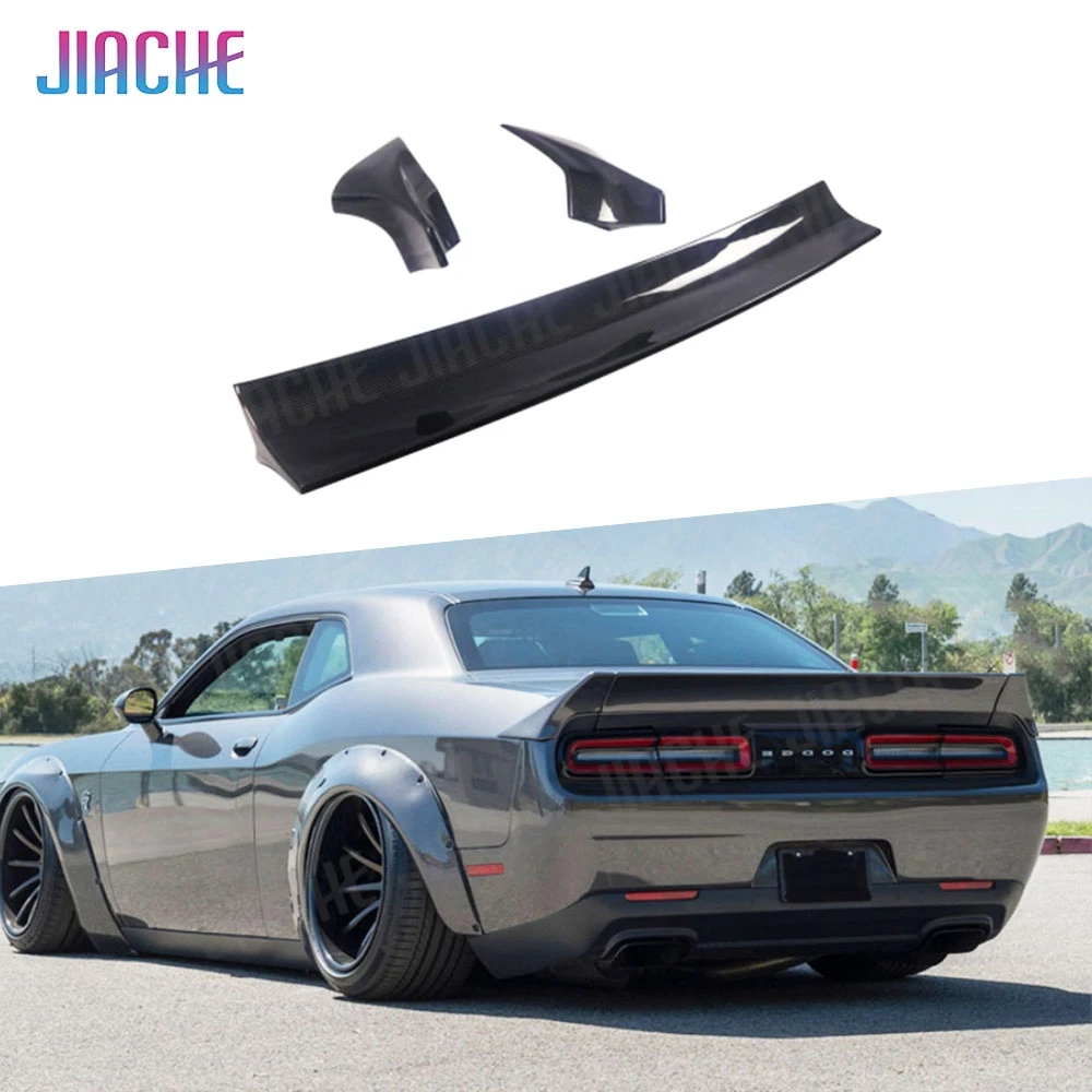 Карбоновый задний спойлер на крышу JIACHE, спойлер на багажник для Dodge Challenger, спойлер на окно из FRP, аксессуары для автомобильного бампера.