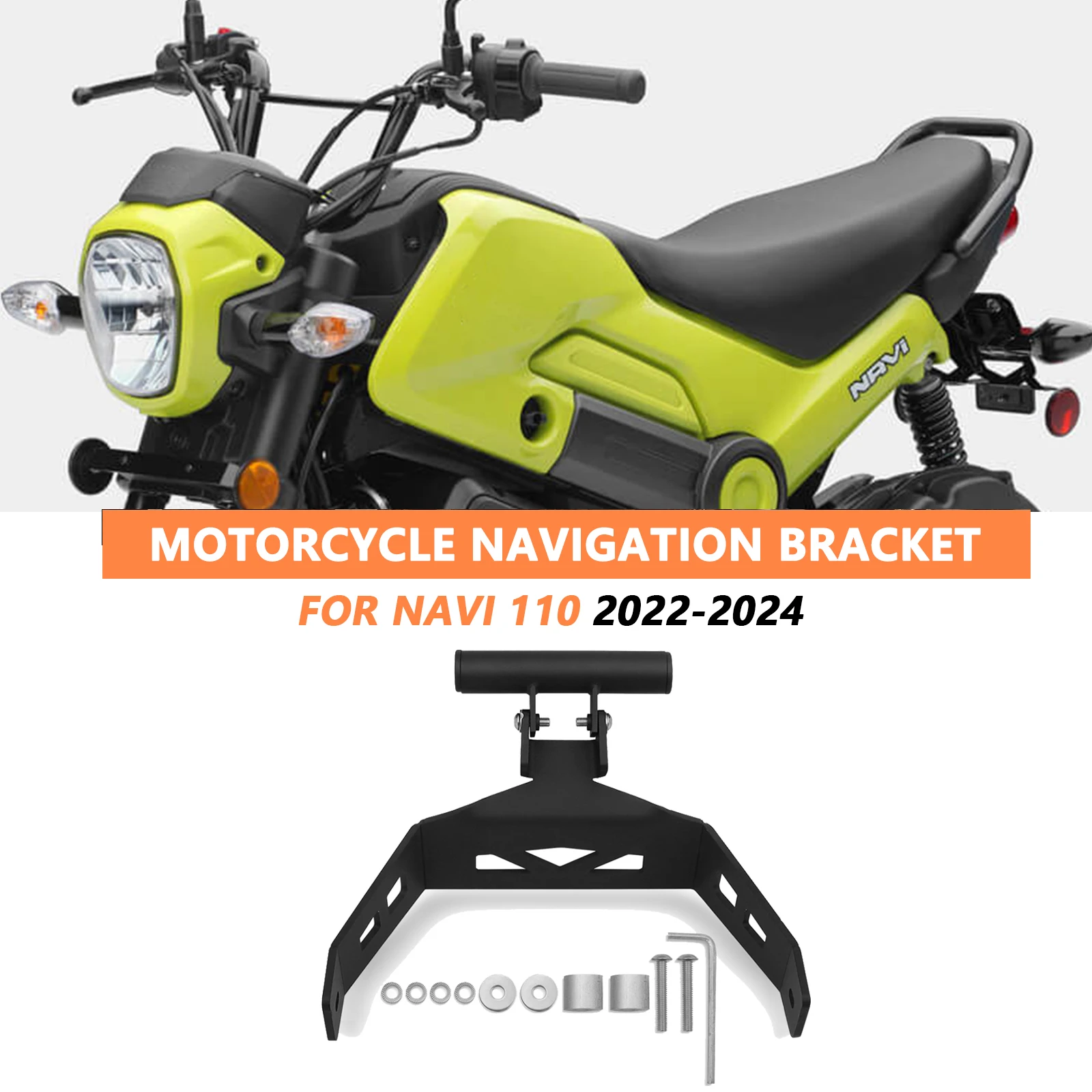 

Для Honda navi 110 2022 2023 2024, адаптерный кронштейн, аксессуары для мотоциклов, GPS-смартфон, навигационный монтажный кронштейн navi110