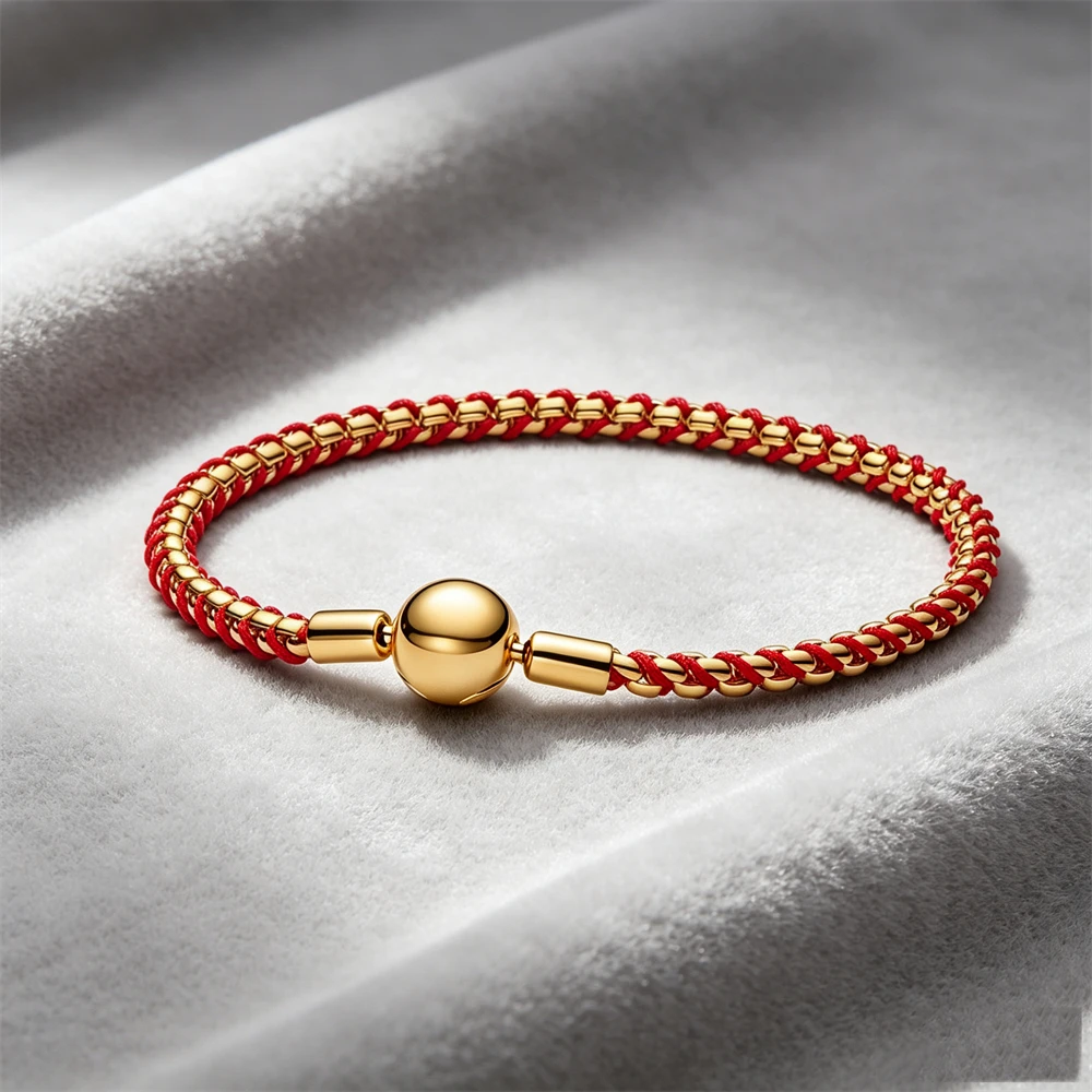 Mixed Style DIY Metal Charm Snake Chain and Multi-Color Stackable Braided Rope Bracelet, Suitable for Women's Jewelry Gifts view 4