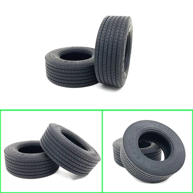 JX 1 Pair of Wide Tire Upgrade 1/14 For Tamiya  Lesu For Scania Man Actros Volvo Car Parts Rc Truck Trailer Tipper