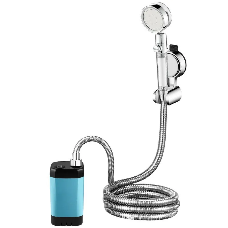 ポータブル電動シャワーセット（アウトドア、キャンプ、野外作業用）- モダンミニマリストスタイル