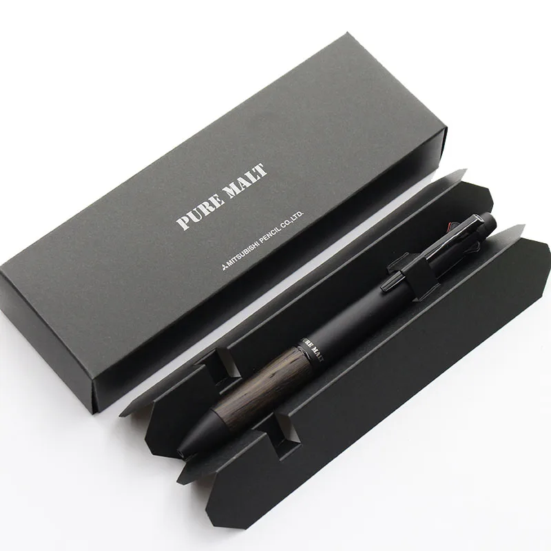 1pcs Uni Multi-function Ballpoint Mechanical Pen MSXE5-2005 5 in 1 JETSTREAM Pure Malt Frosted Oak Hand Guard Spinning Pen