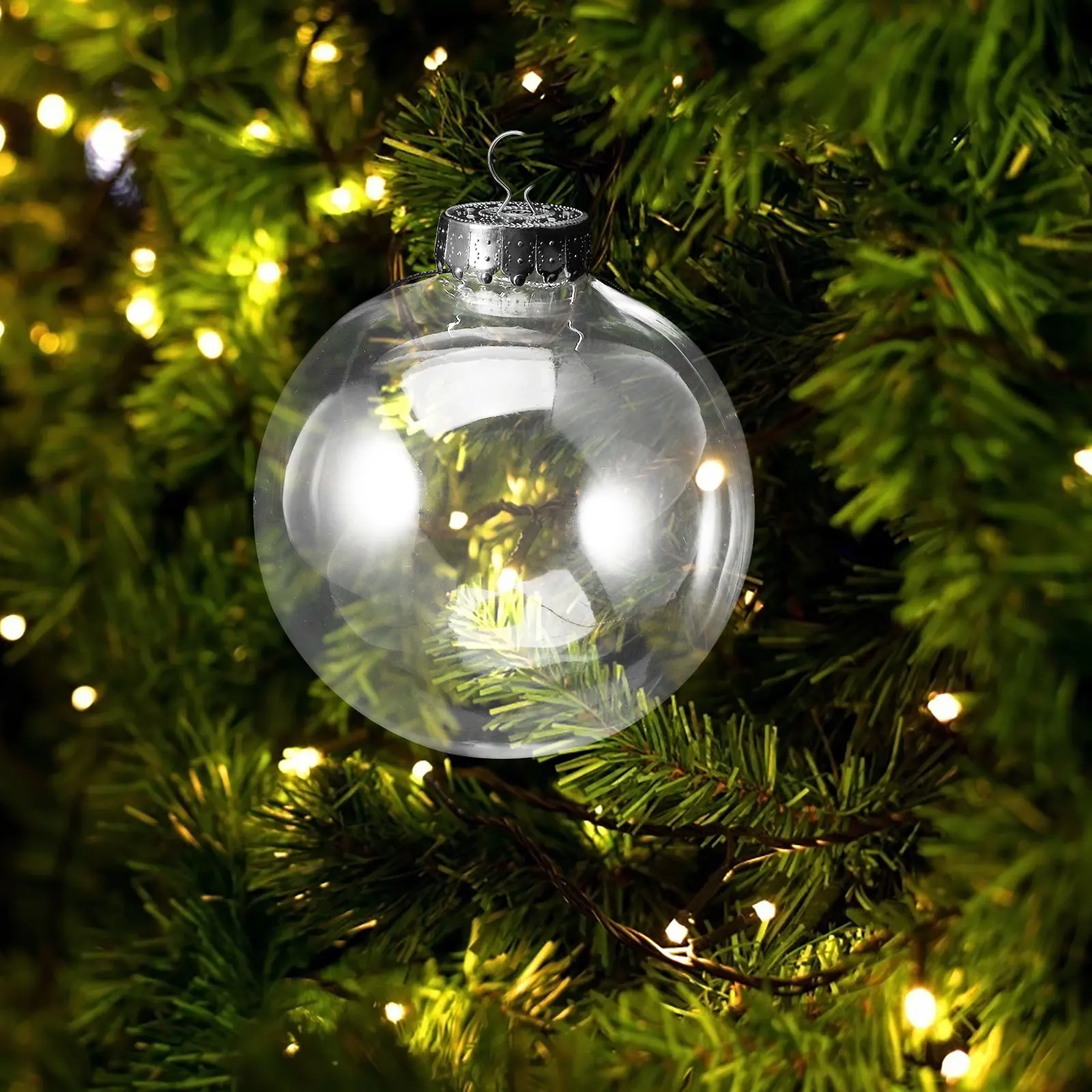 

10 Pcs Christmas Baubles Decorations for Tree Ball Ornaments Balls Xmas Outdoor