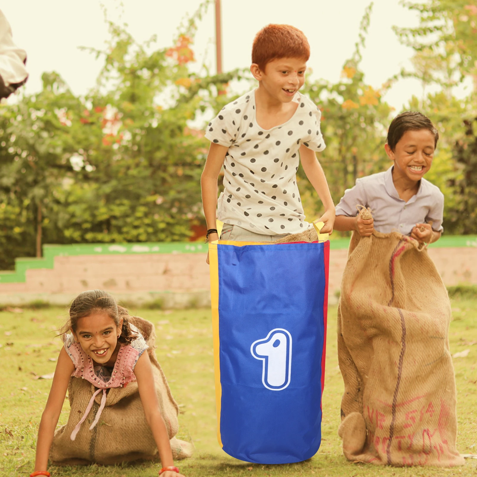

Jumping Bag Sack Outdoor Potato Sack Race Bags Games Potato Bag Fun Elastic Training Party Game Props Sensory Integration Toy