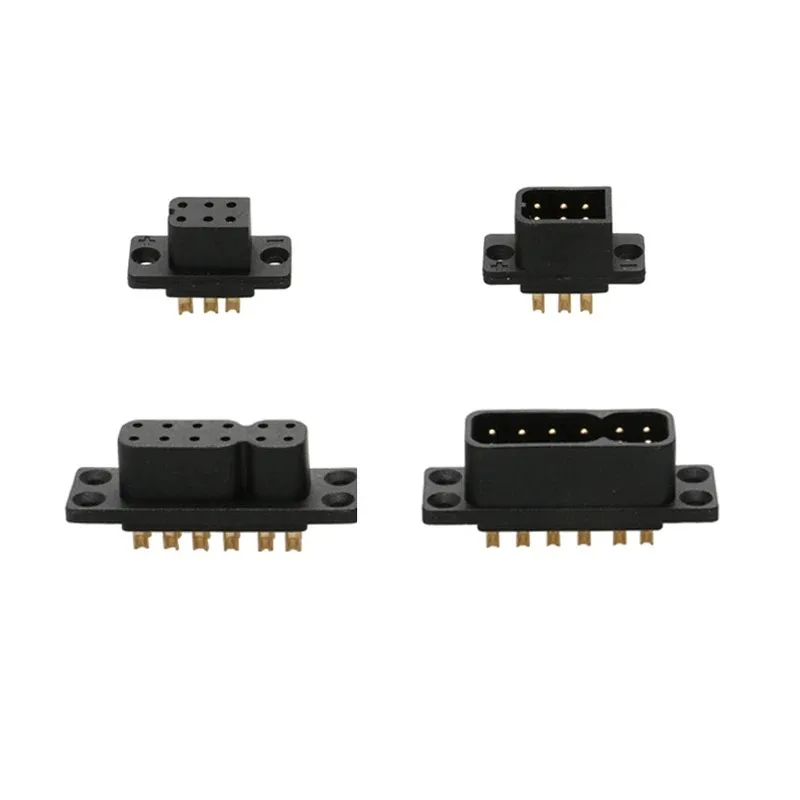 5Pairs JY6P/JY12P 6/12 Pin RC Servo Connector, Male/Female Quick-Release Plug for Fixed-Wing UAV