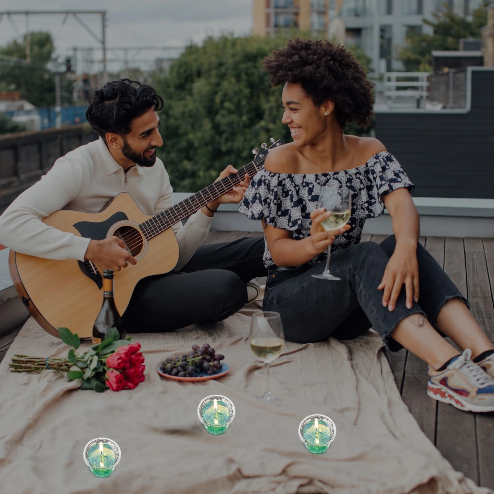 

6Pcs Golden Speckled Glass Cup Modern Minimalist Design Holder for Living Room Bedroom Dining Table Centerpiece