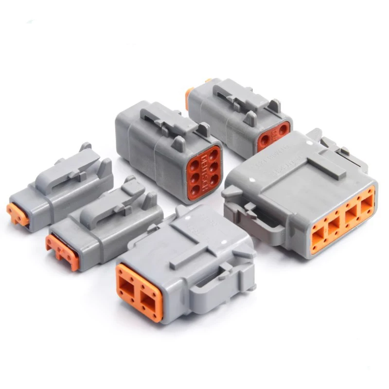 Deutsch Connector DTM Waterproof Automobile Connector With Terminal Male Female Plug&Socket DTM04-2/3/4/6/8/12P DTM06 view 5