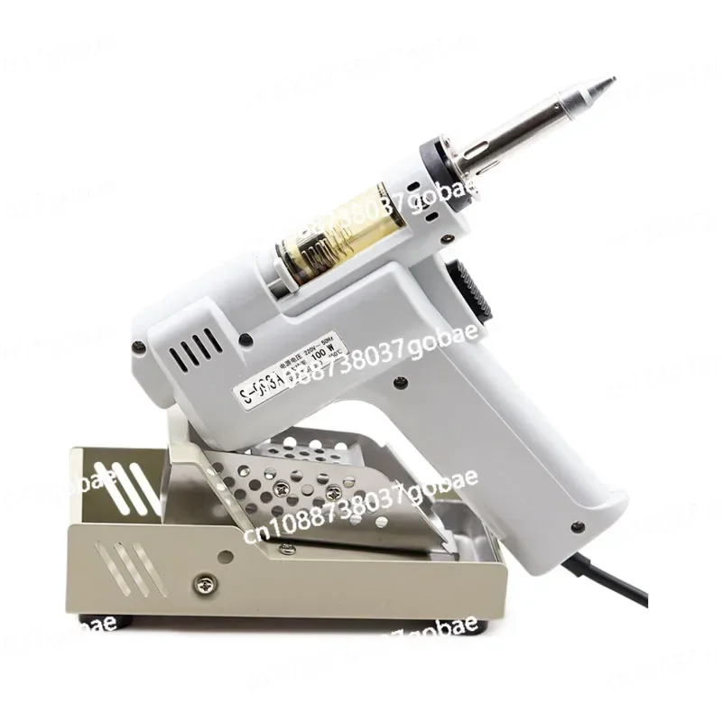 Electric Vacuum Desoldering Pump Solder Sucker Gun Heating Core Suction Tin100W Tin Suction Gun Soldering Iron