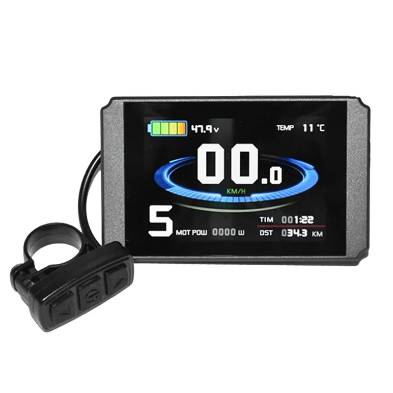 

KT Ebike LCD Display 24V 36V 48V LCD8H Display Waterproof Connector with USB Electric Bicycle Bike Display