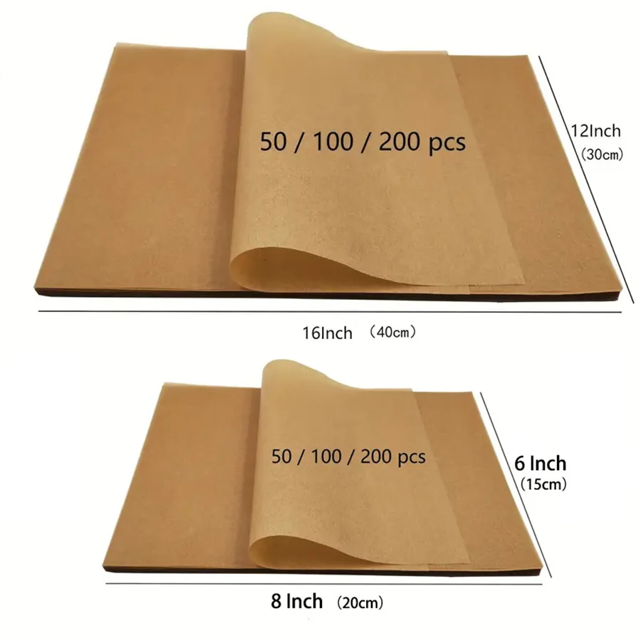 Parchment Paper Non-Stick Baking Mats Unbleached for Baking Cookies Cooking Air Fryer Oven Grilling Freeze Dryer Ray Mats