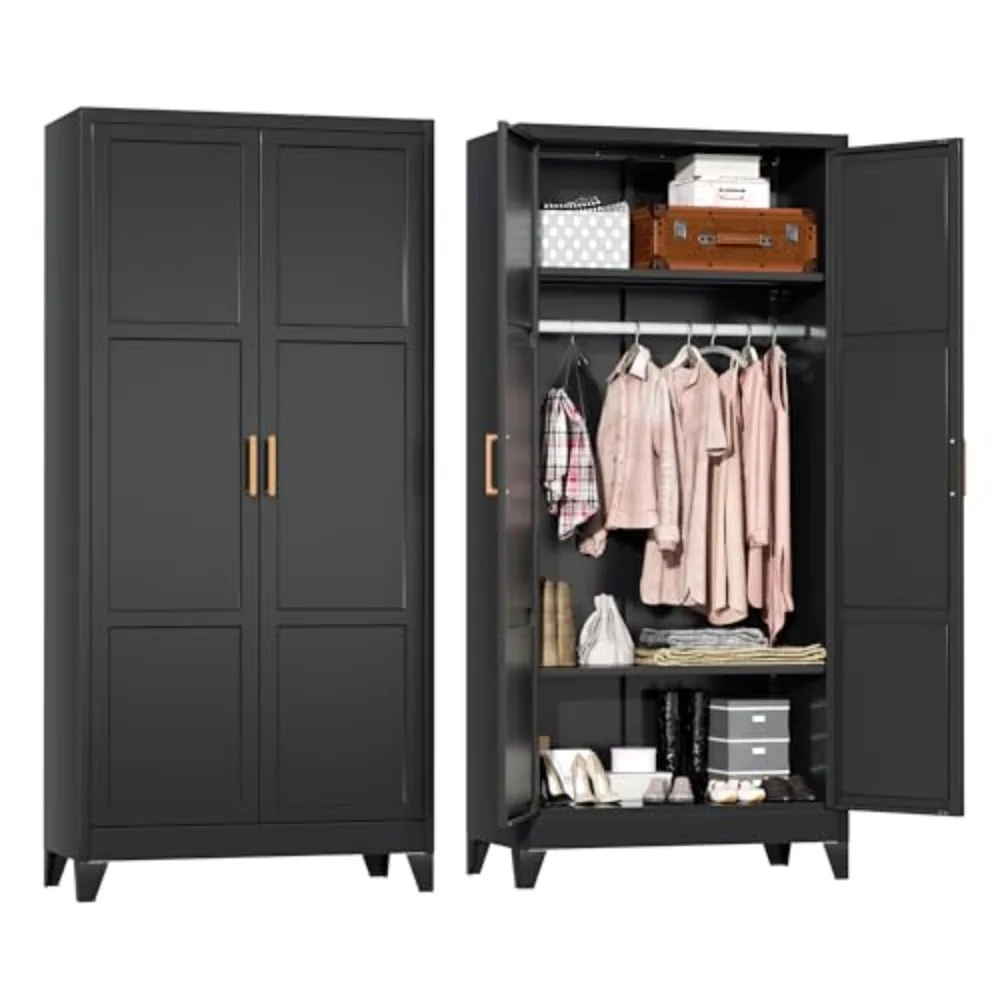 Metal Wardrobe Closet, 72