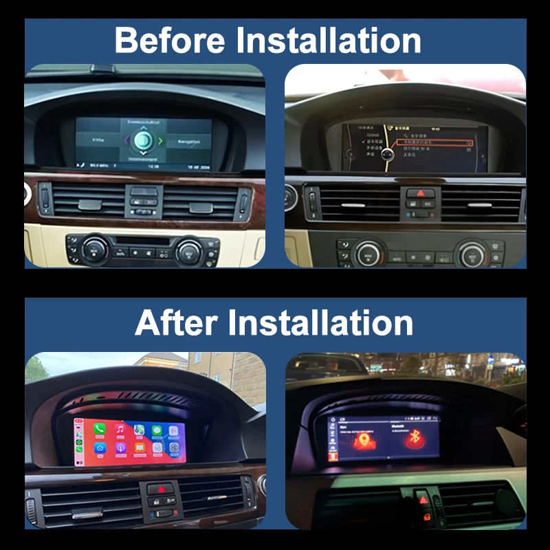 Wireless CarPlay For BMW 5 Series E60 E61 E62 E63 BMW 3 Series E90 E91 E92 E93 CCC-CIC Car Multimedia Radio Player Android16