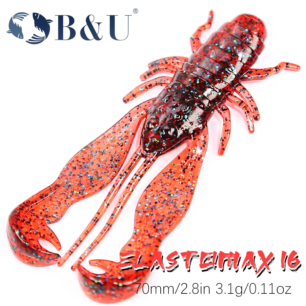 

B&U Floating Soft Fishing Lure Shrimp Scent Artificial Baits Salted Floating Freshwater Saltwater Perch Pike