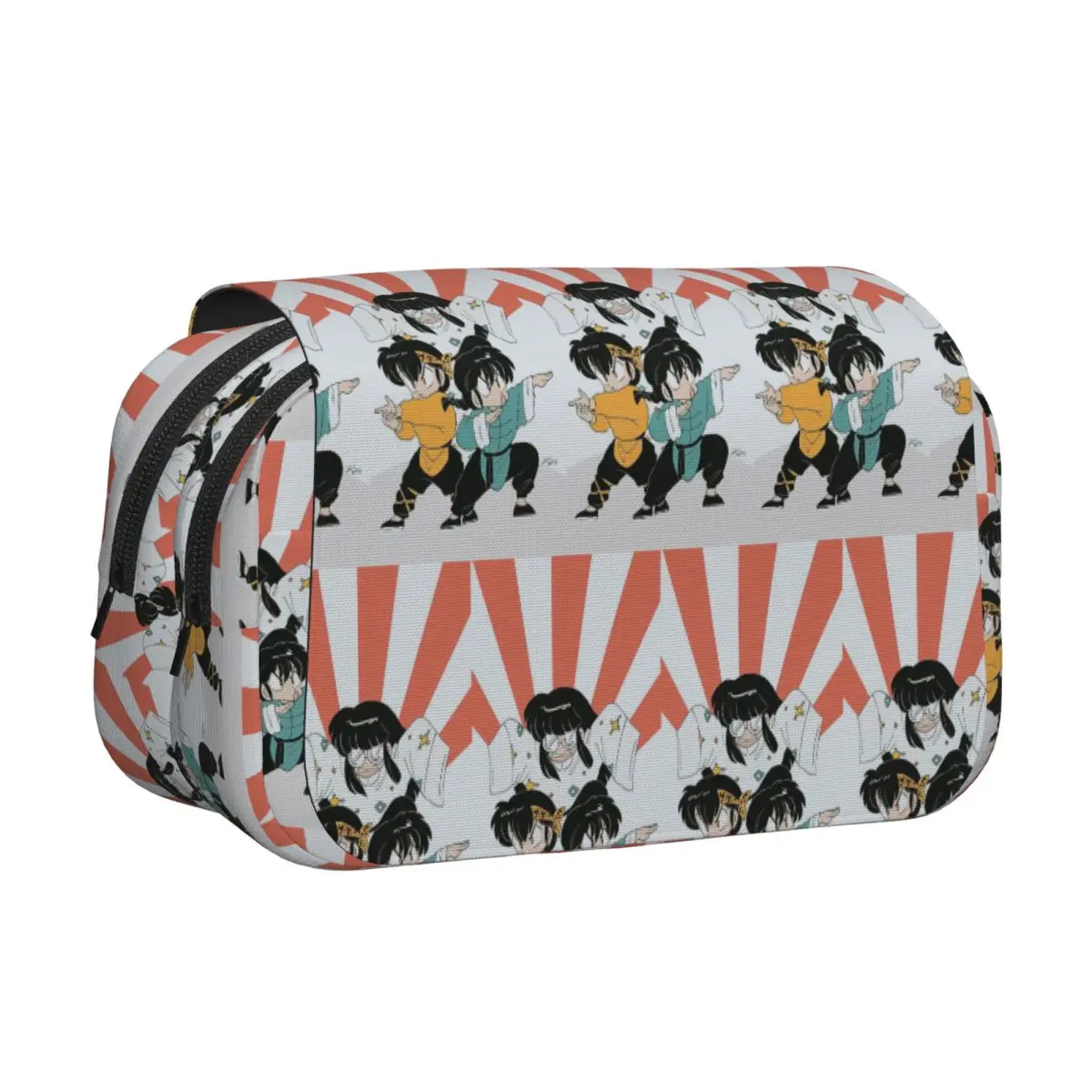 Ranmaaotome Pig Girls P Chan Pencil Case Pencil Pouch Hard Shell Leather Large Storage Pen Box Pencil Bag for Students School
